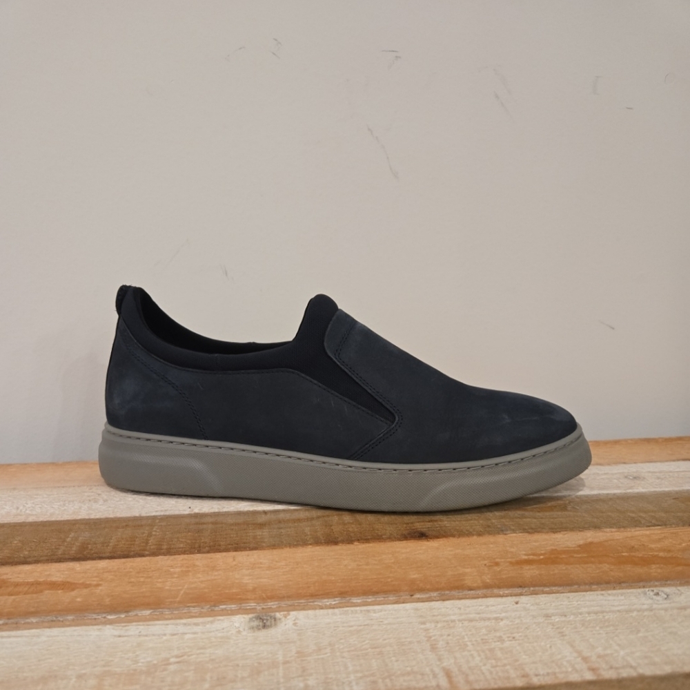 Samuel Hubbard Flight Slip On Sneakers Mens 11.5 W Blue Suede Comfort Casuals